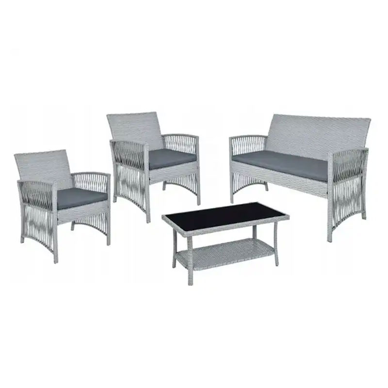 Rope Rattan Coffee Set Aluminum Sofa Set FNT-068 - Glory Leisure