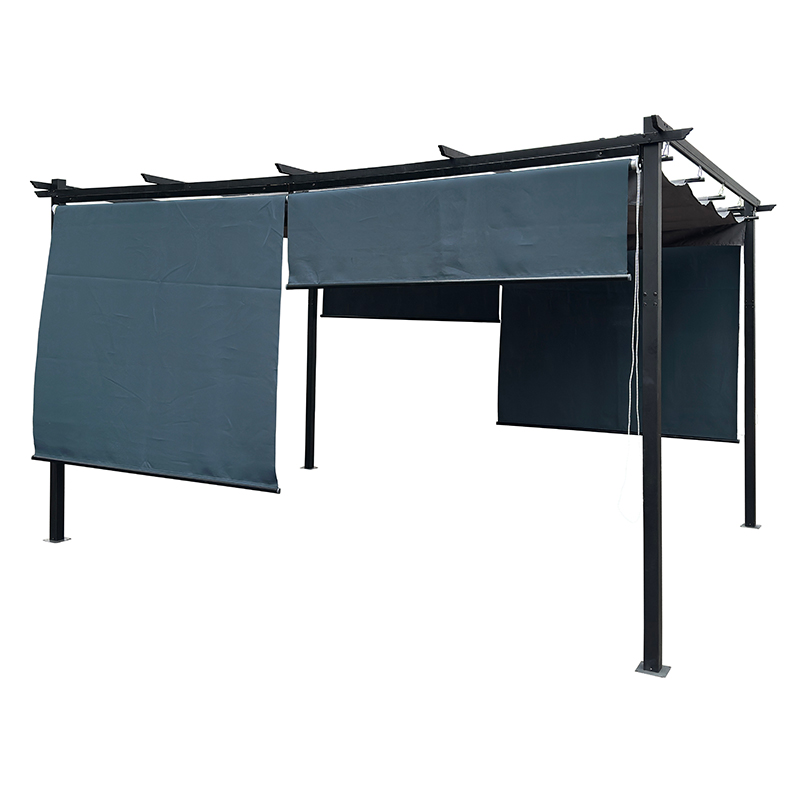 metal pergola 3x4 with retractable roof GZB-24022 - Glory Leisure